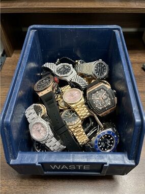 Mixed Lot of Men's and Women's Wrist Watches - Gold, Black, Silver, Blue